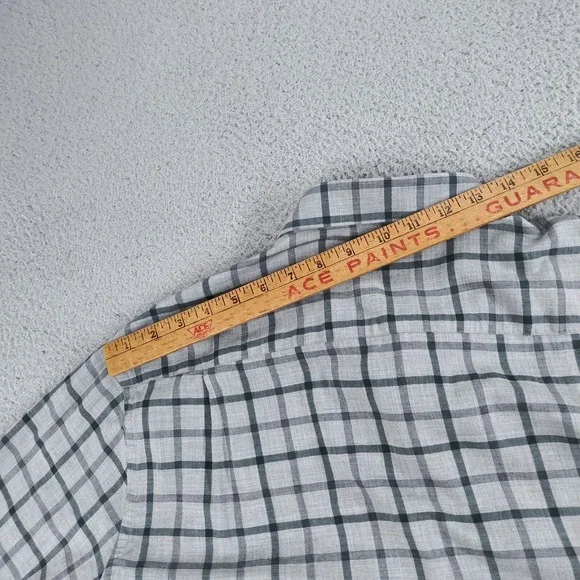 Peter Millar Collection Shirt Mens Extra Large Gray Plaid Winter Soft Twill EUC - Picture 14 of 16
